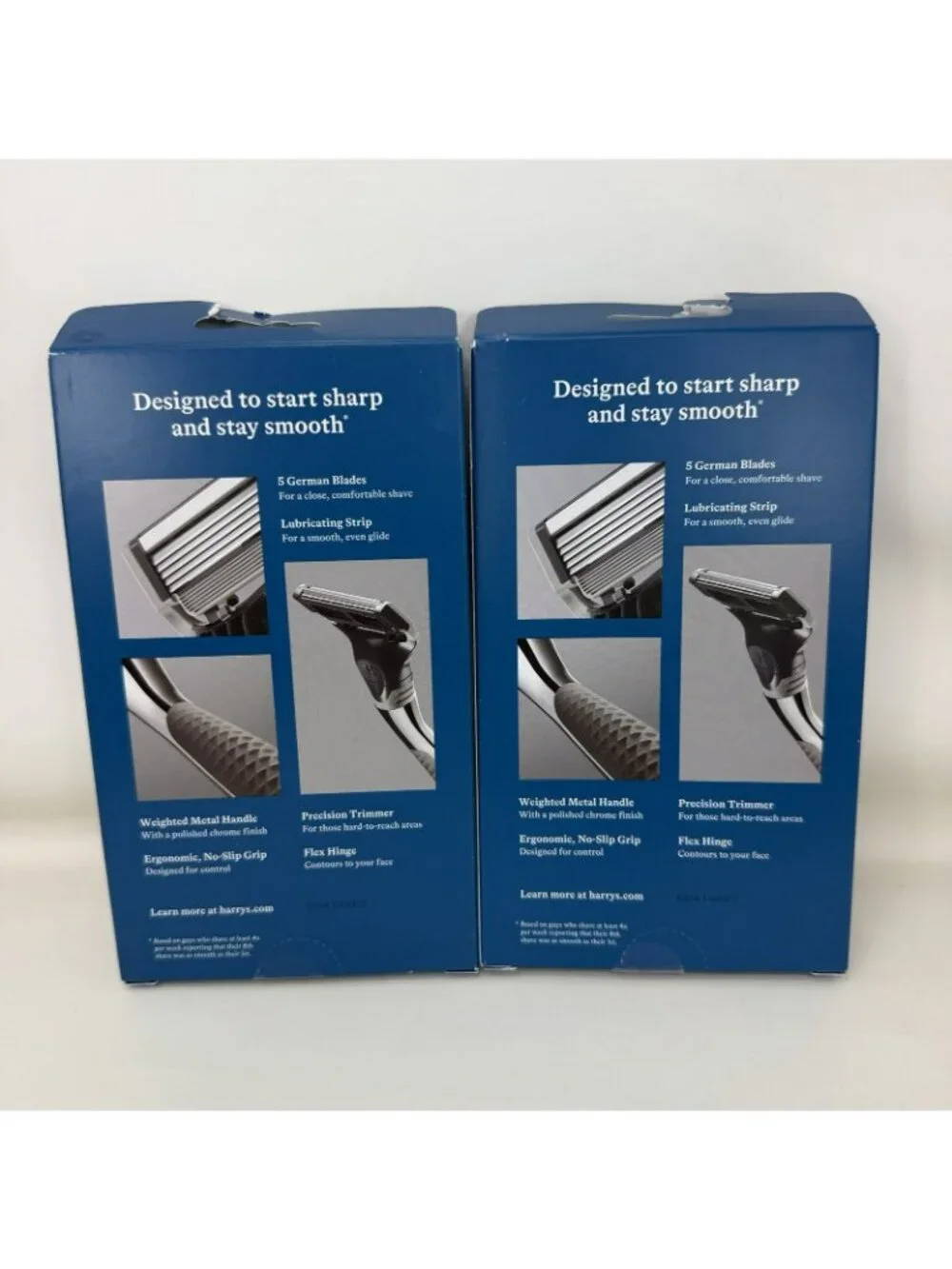 Harry's Men's Handle Razor with 2 5 Blade Cartridge Lot Of 2